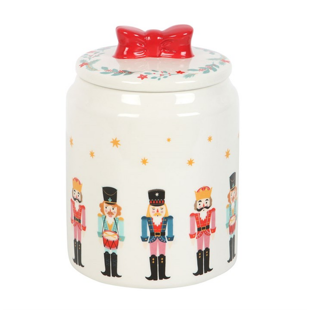 Nutcracker Storage Jar with Bow