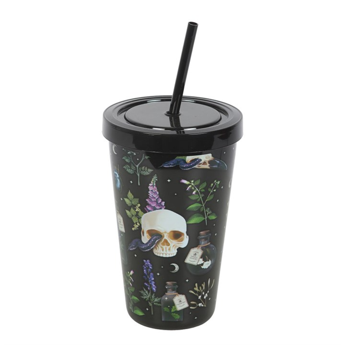 Venom & Vines Print Tumbler with Straw