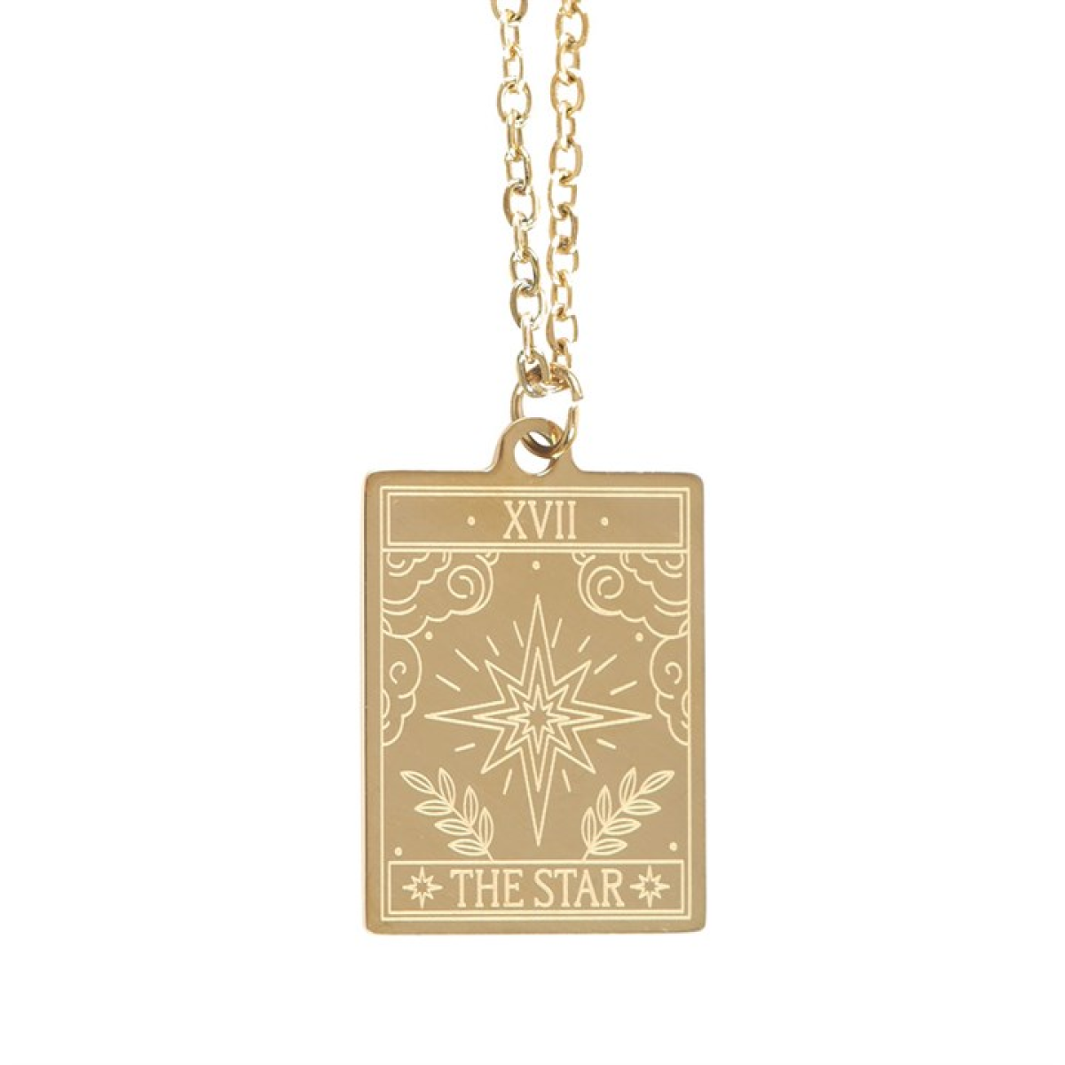 The Star Vintage Tarot Necklace on Greeting Card