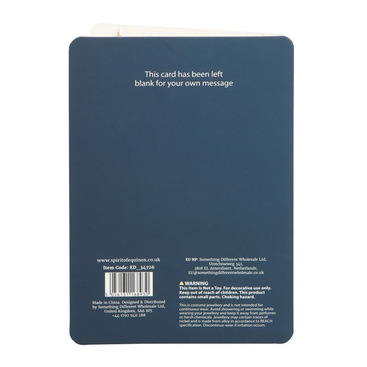 Hand of Hamsa Necklace on Greeting Card