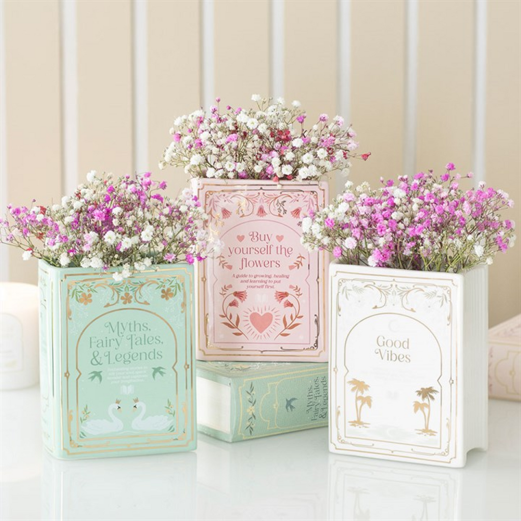 Pink Book Shaped Vase