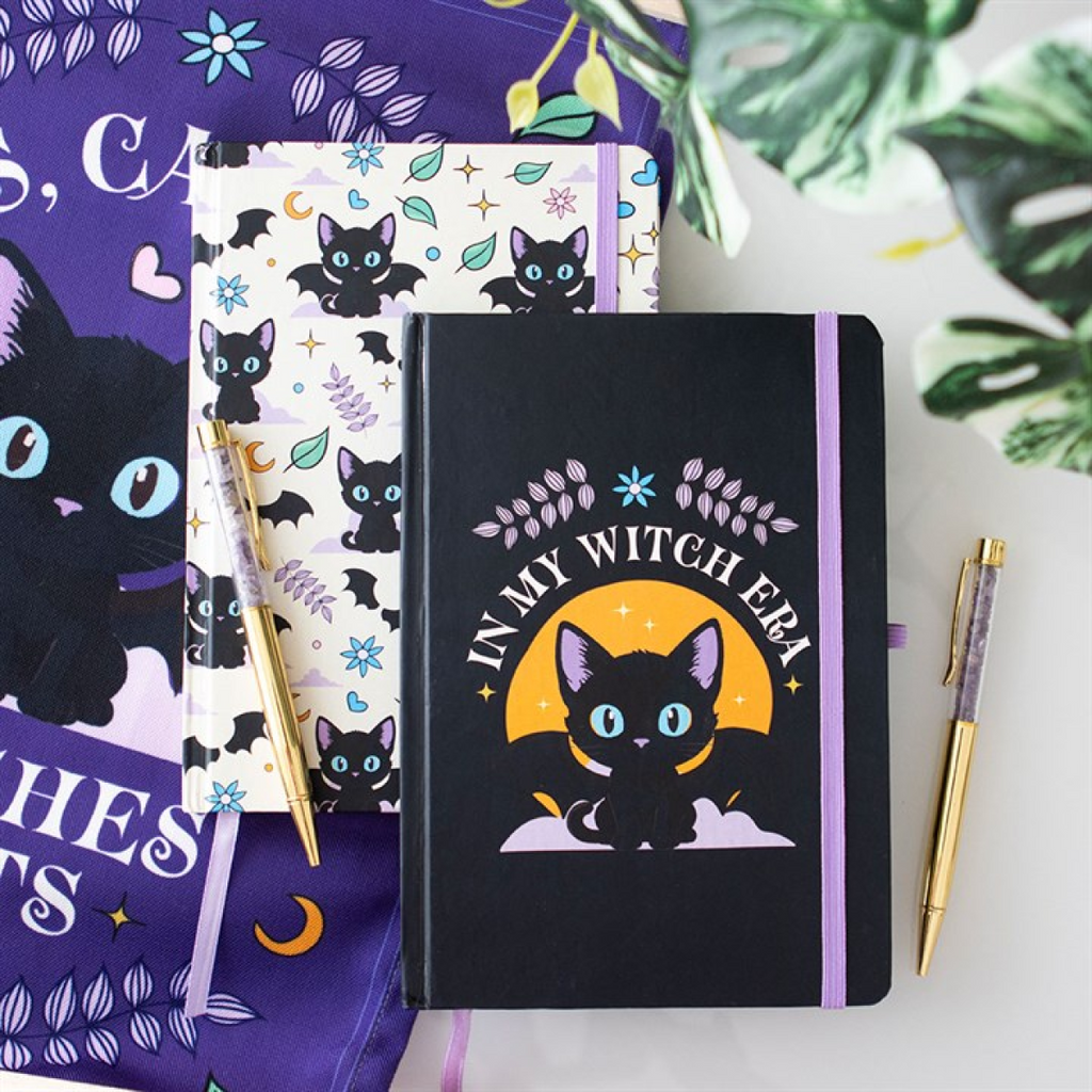 Cute and Creepy Print A5 Notebook with Amethyst Pen