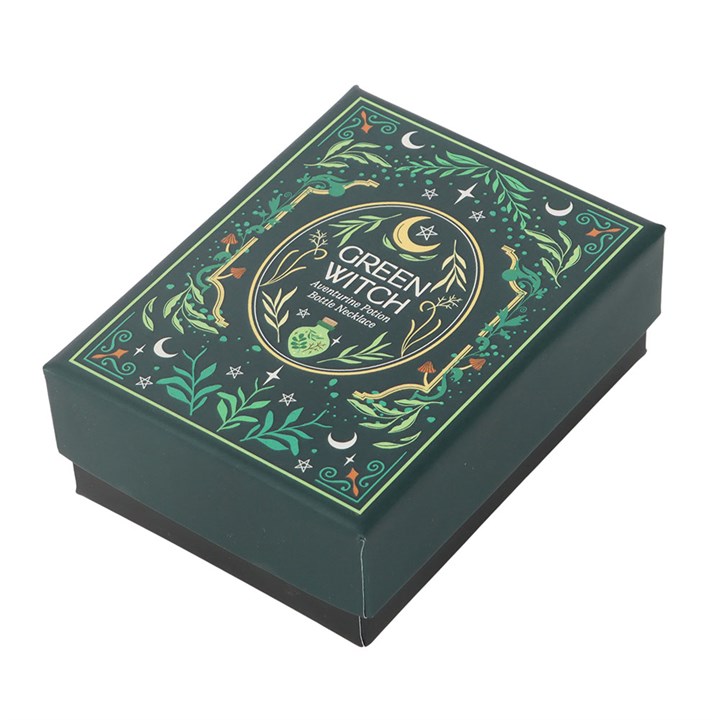 Green Witch Aventurine Potion Bottle Necklace