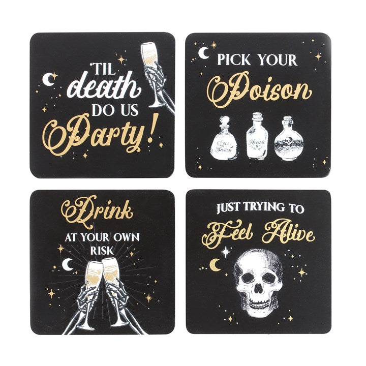Til Death Do Us Party Set Of 4 Coasters