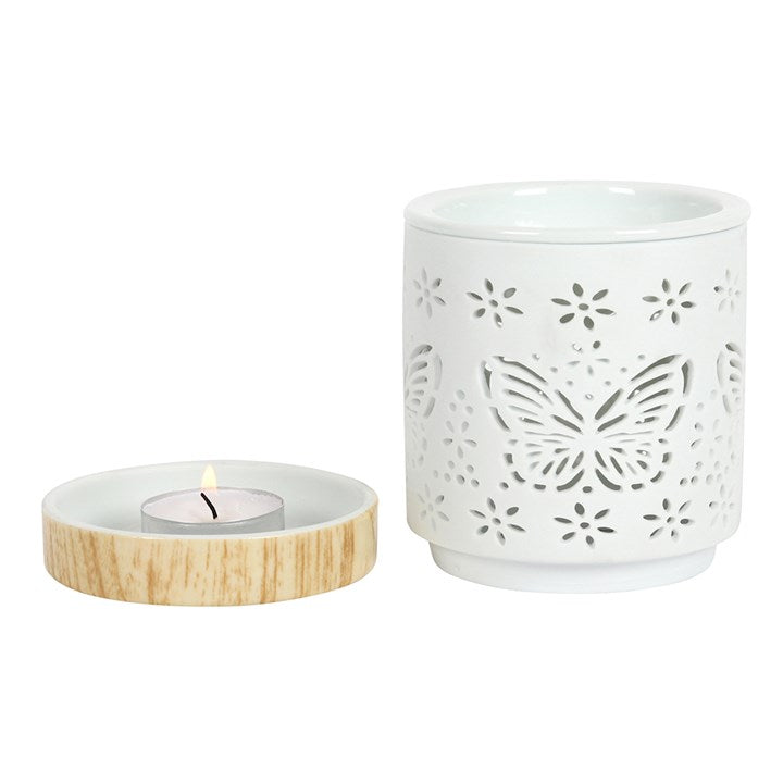 *Matte Butterfly Ceramic Oil Burner (24/48)