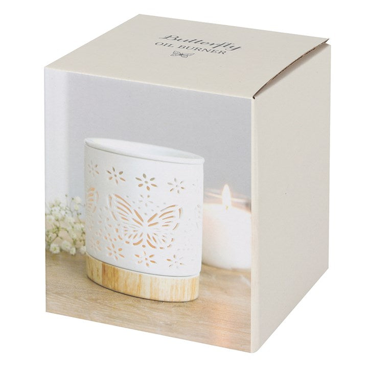 *Matte Butterfly Ceramic Oil Burner (24/48)