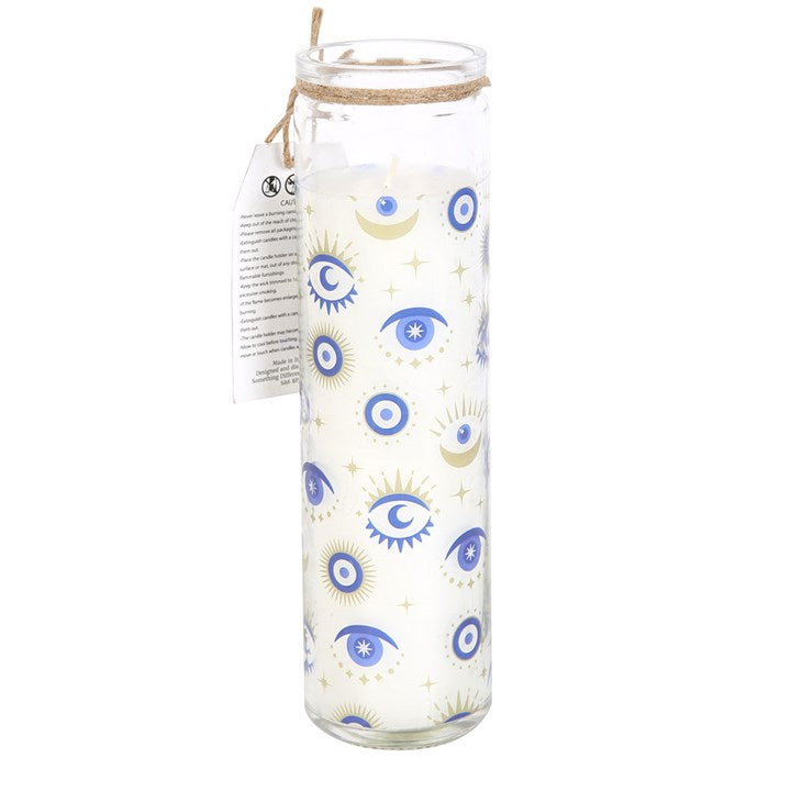 *All Seeing Eye White Sage Candle in Glass Tube (4/20)