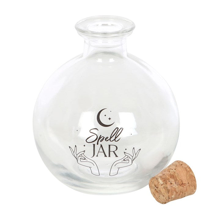 *10cm Glass Spell Jar with Spell Recipe Booklet (6/24)