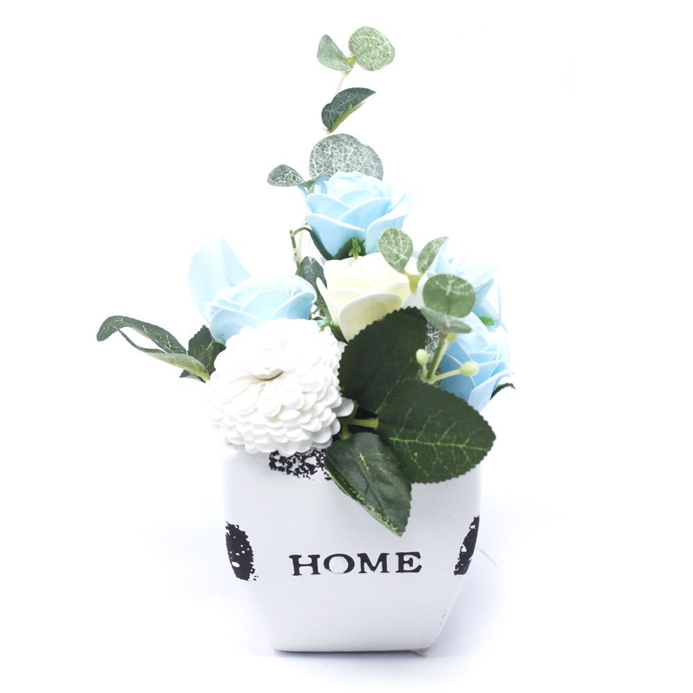 Bouquet Petite Flower Pot - Soothing Blues