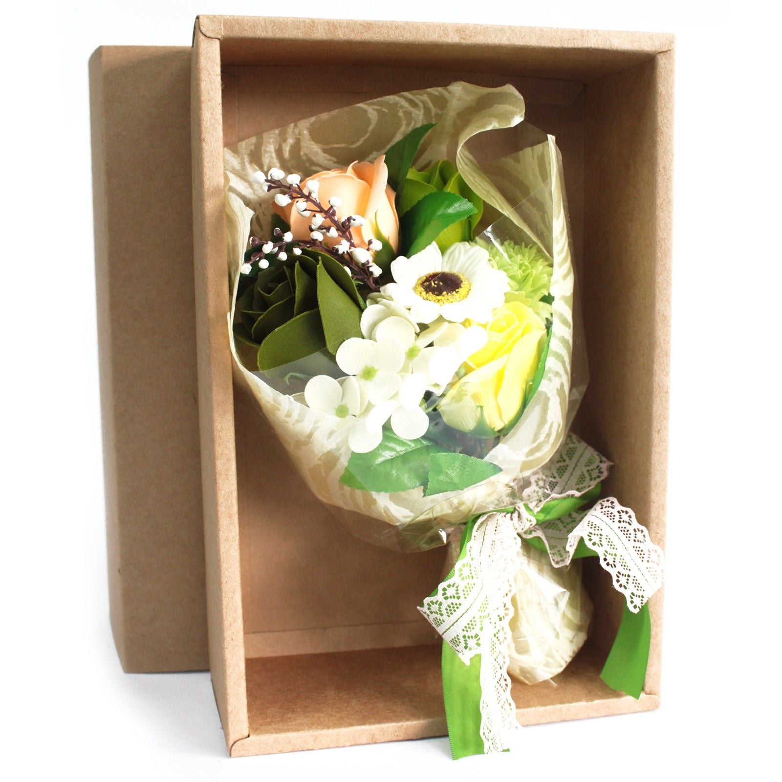Greens Boxed Hand Soap Flower Bouquet - Special