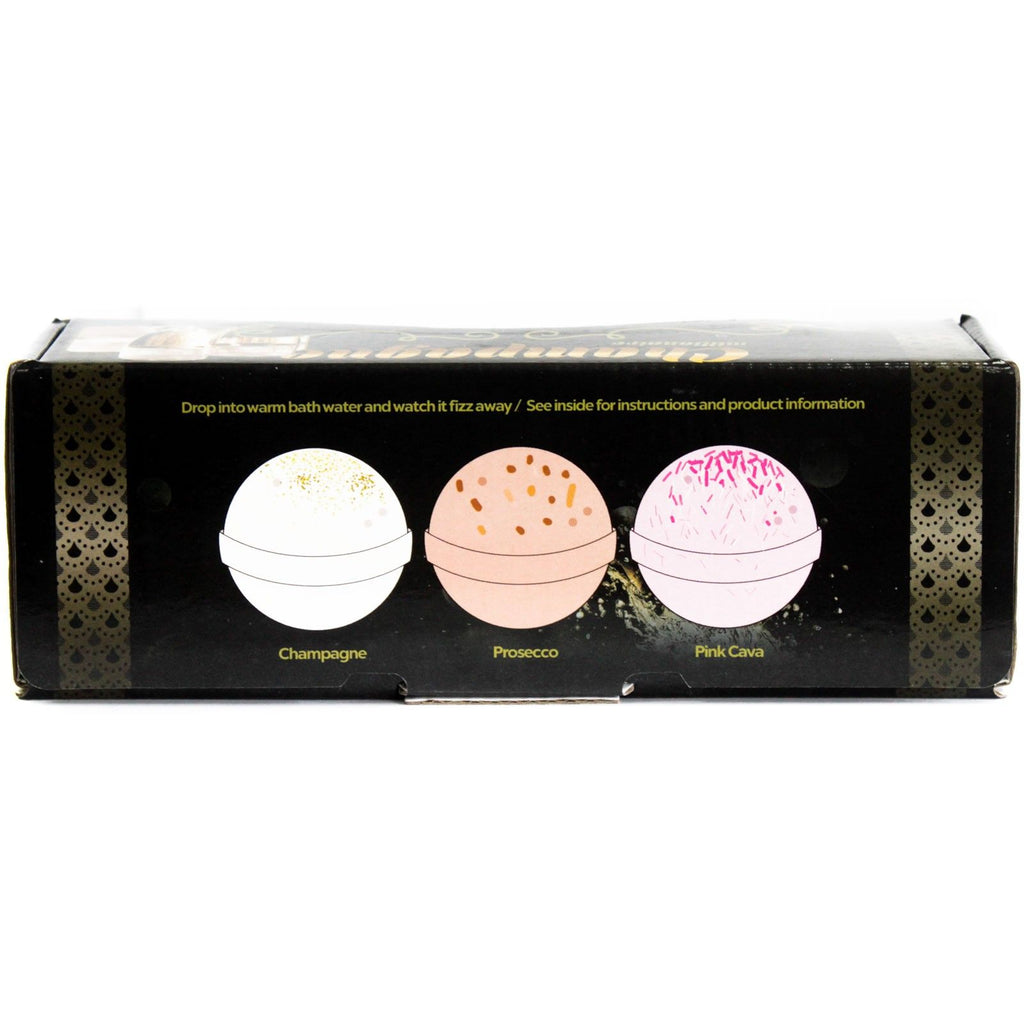 Set of Three Champagne Bath Bombs