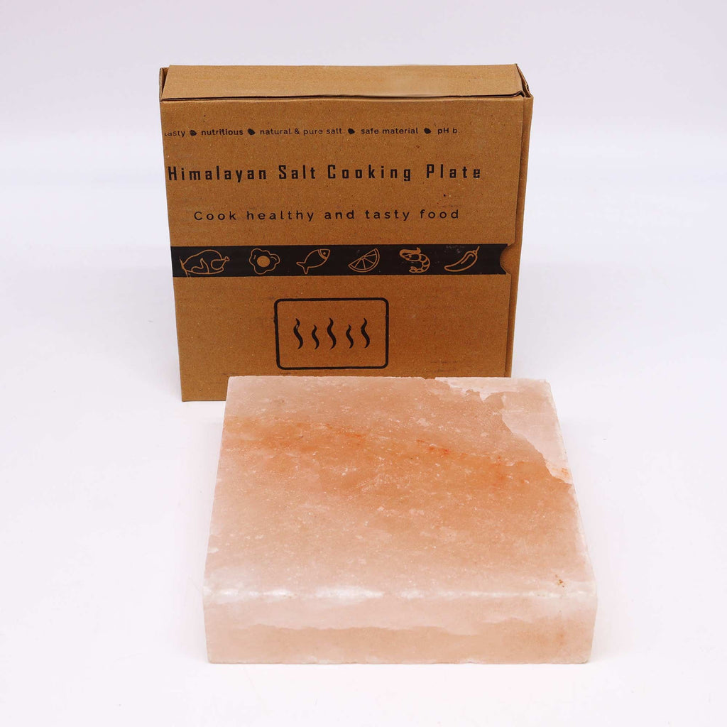 Square Himalayan Salt Cooking Plate - 20 x 20 x 5cm