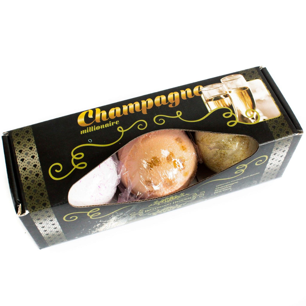 Set of Three Champagne Bath Bombs