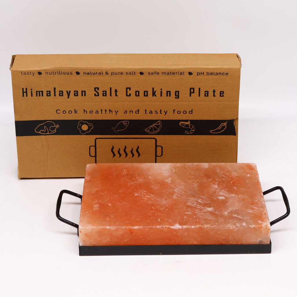 Elevate Your Cooking: Himalayan Salt Block & Serving Plate (30 x 20 x 5cm)