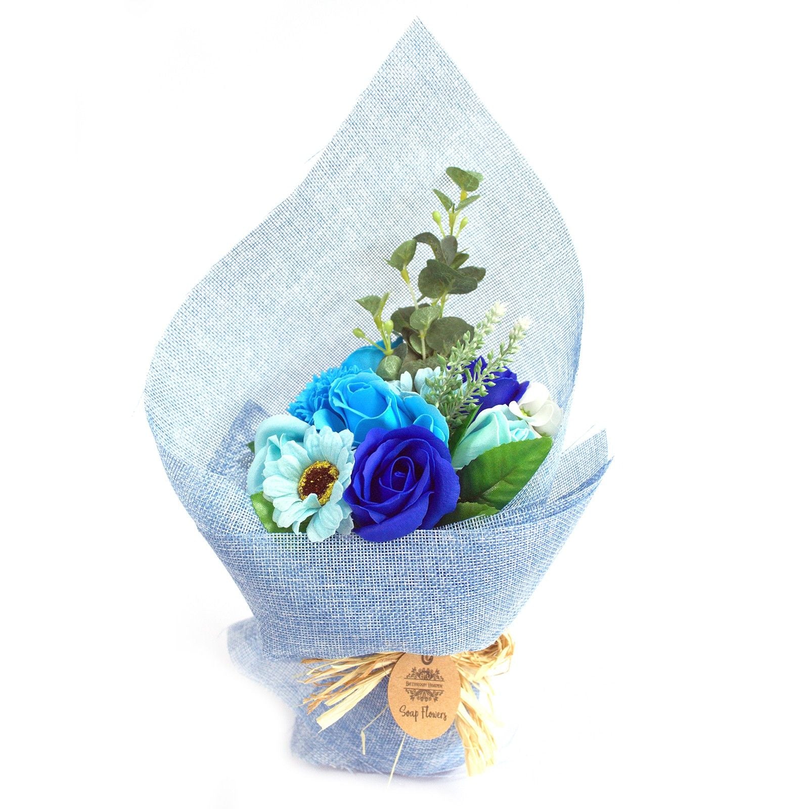 Blue Standing Soap Flower Bouquet - Special