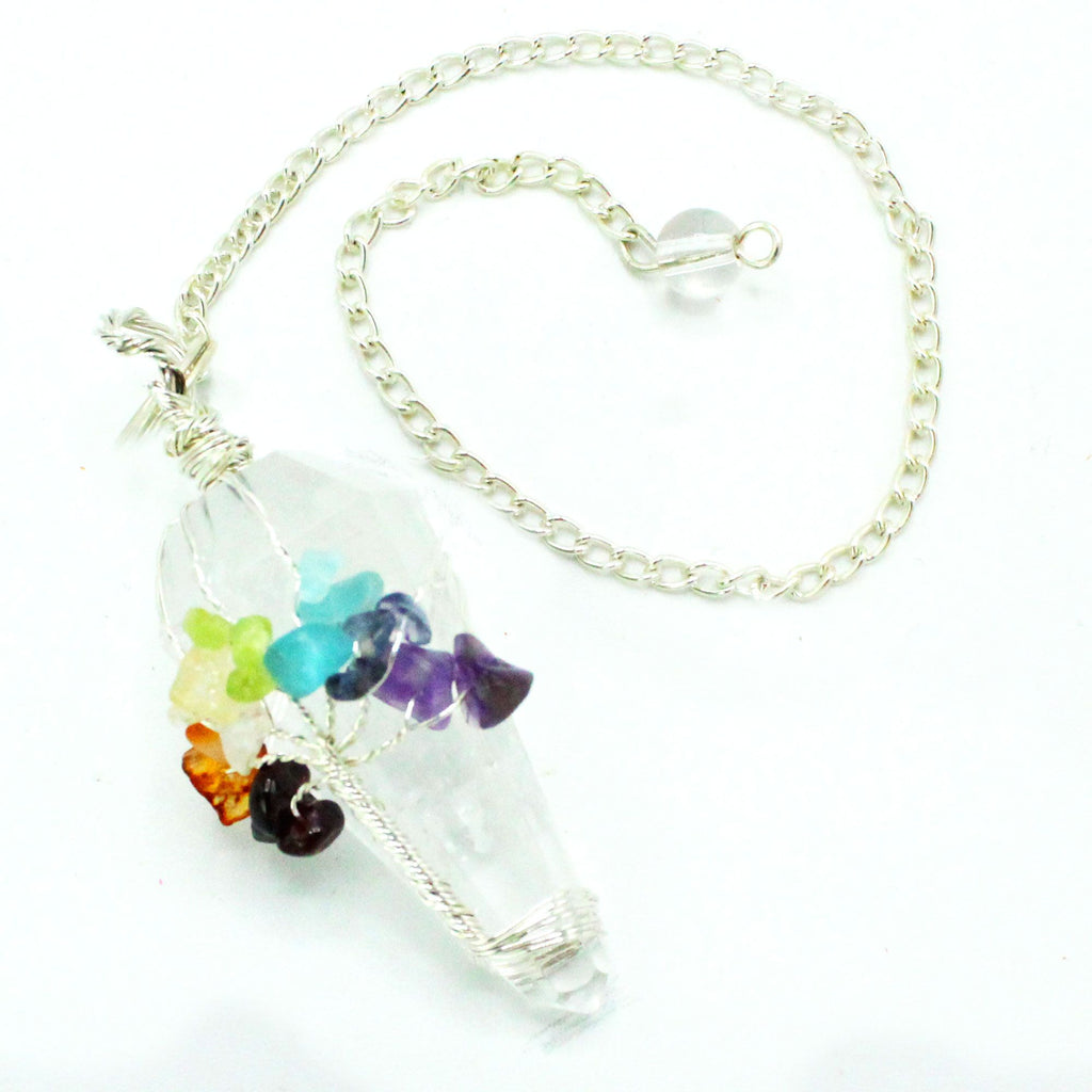 Magic Pendulum - Seven Chakra - Rock Quartz