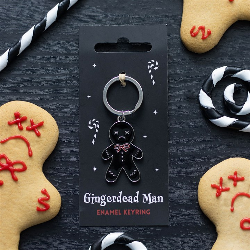 Spooky Gingerbread Man Keyring